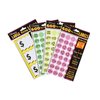 Sunburst Systems Labels Assorted Pink Yellow Orange Green Pre-Priced, 2400 Count 7055